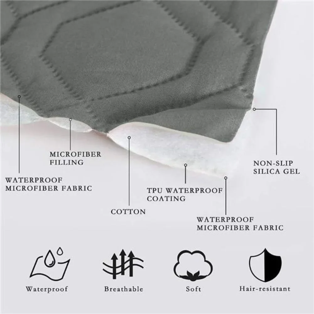 Waterproof Dog Bed Cover Dog Mat Pet Pad Pet Blanket for Couch Sofa Bed Mat